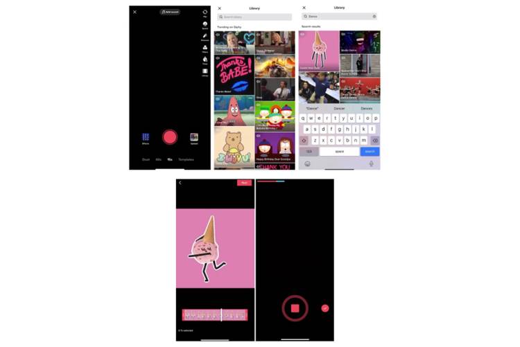 How to add a Giphy GIF clip to your TikTok video
