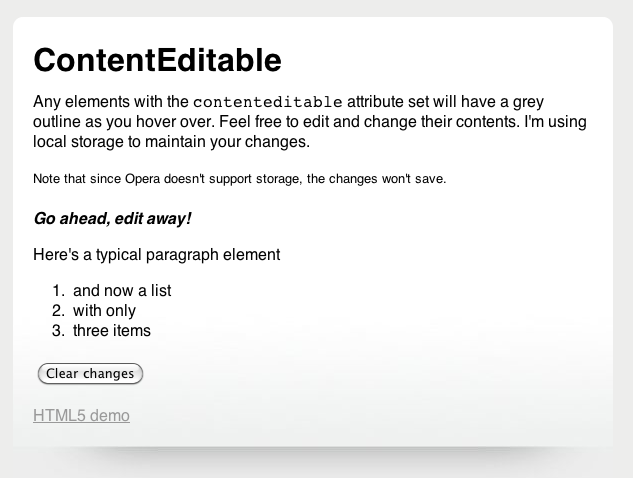 Quick guide to HTML5