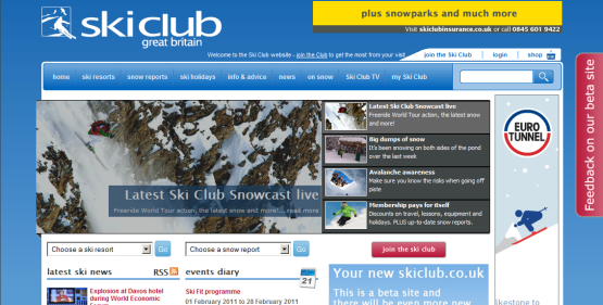 Using the web to plan your ski trip