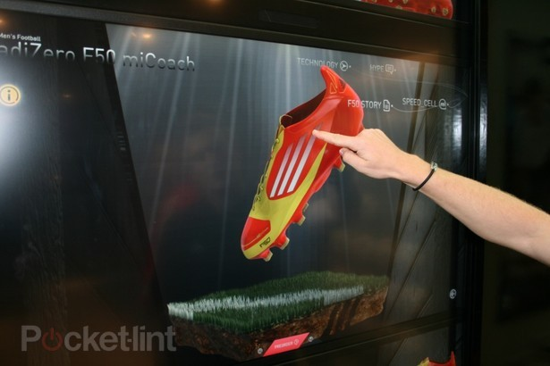 Adidas Virtual Footwear Wall pictures and hands-on