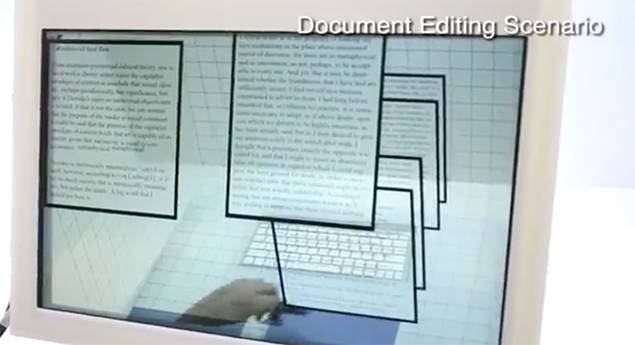 SpaceTop 3D makes see-through computing a reality
