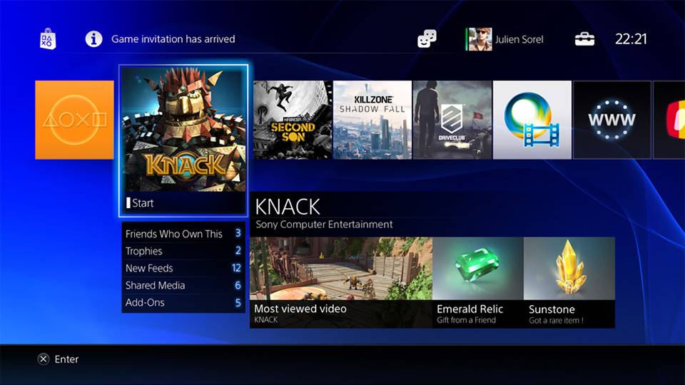 PS4 user interface pictures show the future of gaming