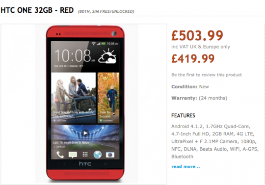 blue htc one to launch alongside red version image 2