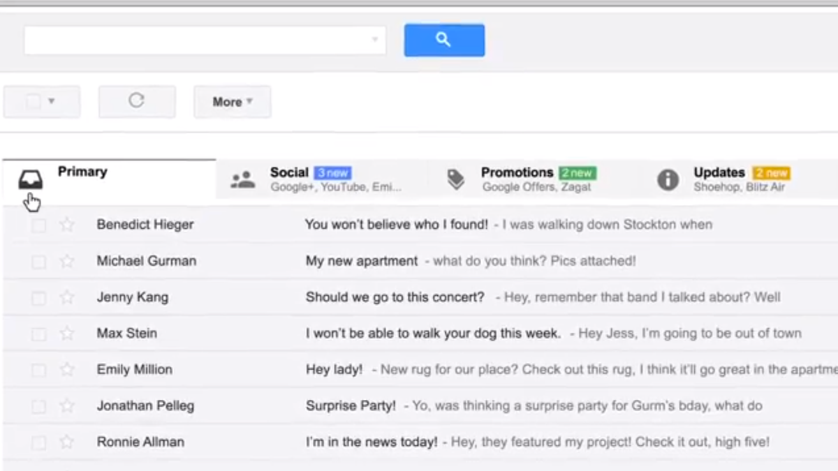 Gmail redesigns inbox with Category tabs for better control, organisation