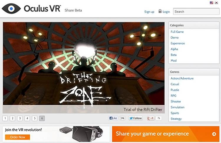 Oculus Share launches in beta, a marketplace for Oculus Rift games and apps