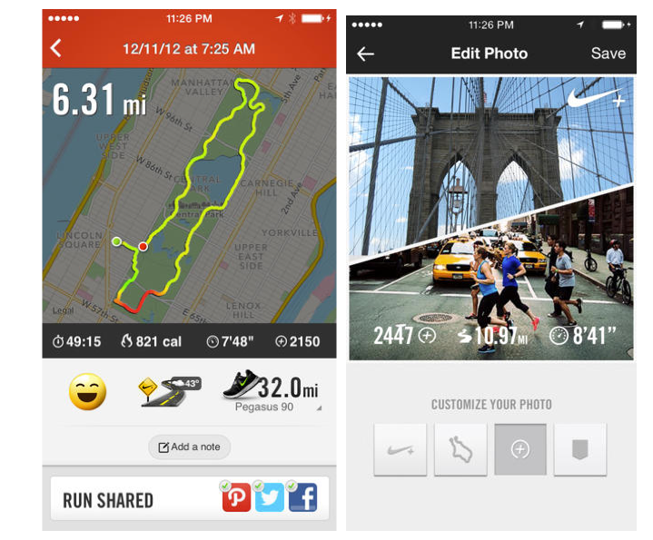 nike running for ios updated with photo capabilities to capture running moments image 2