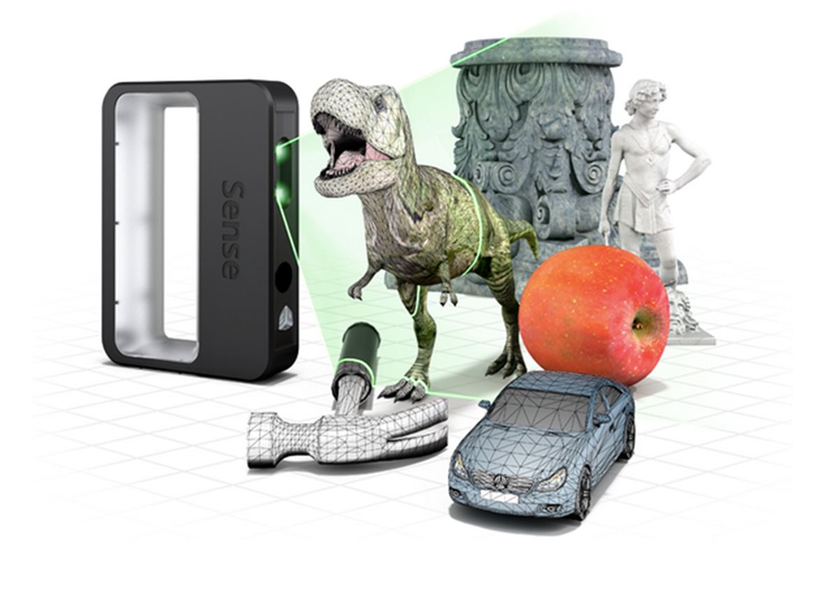 3D Systems' Sense 3D scanner captures 10 foot by 10 foot objects