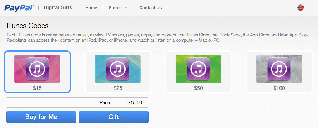 paypal launches marketplace for gift cards itunes is sole partner as of now image 2