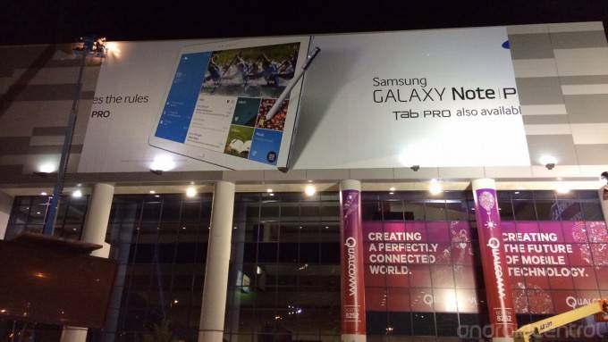 Samsung banner outs Galaxy Note Pro and Galaxy Tab Pro a few hours ...