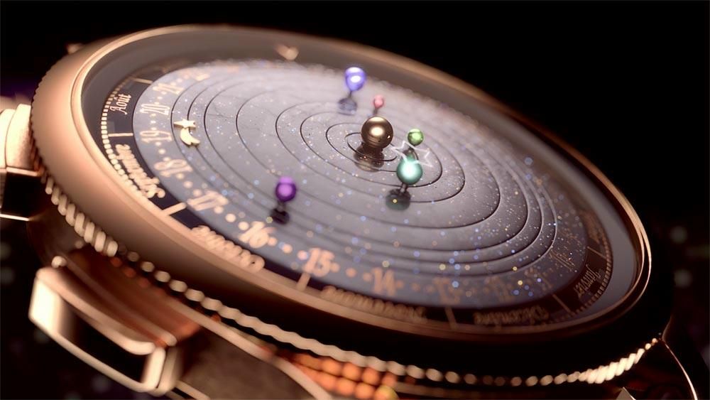 【希少】Van Cleef & Arpels Mid Autumn ハーバリウム Van Cleef & Arpels' midnight planetarium watch could well be