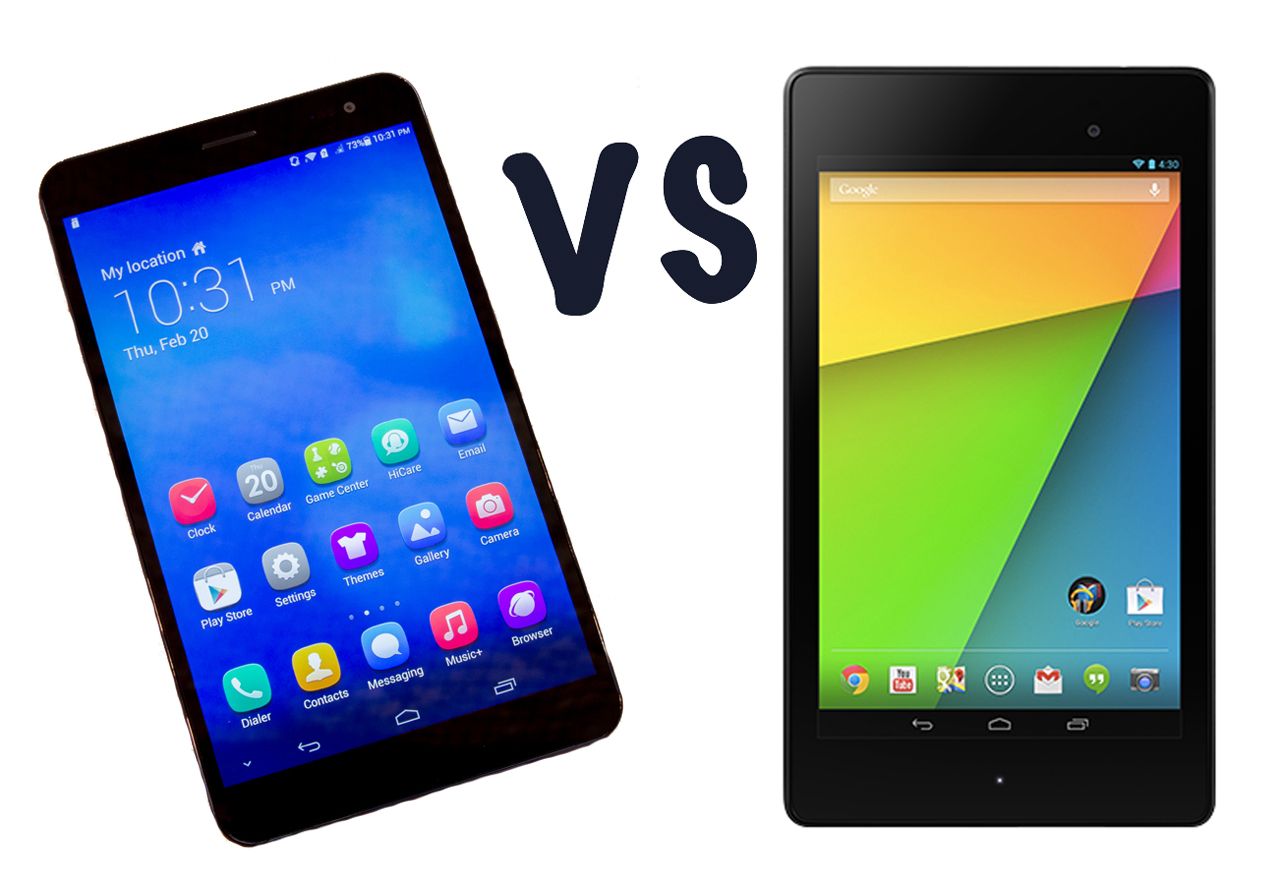 Huawei MediaPad X1 7.0 vs Nexus 7: What's the difference?
