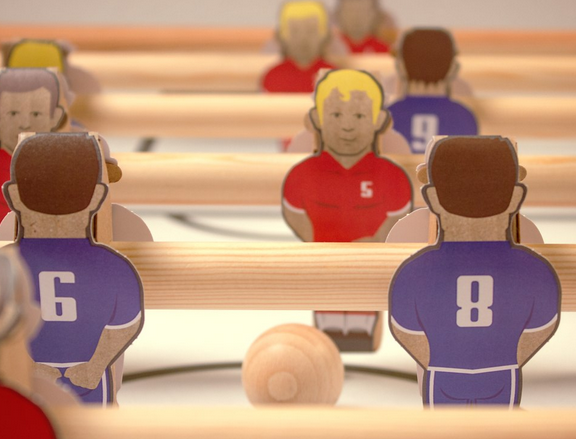 is this the coolest thing ever a flatpack foosball table made of cardboard image 4