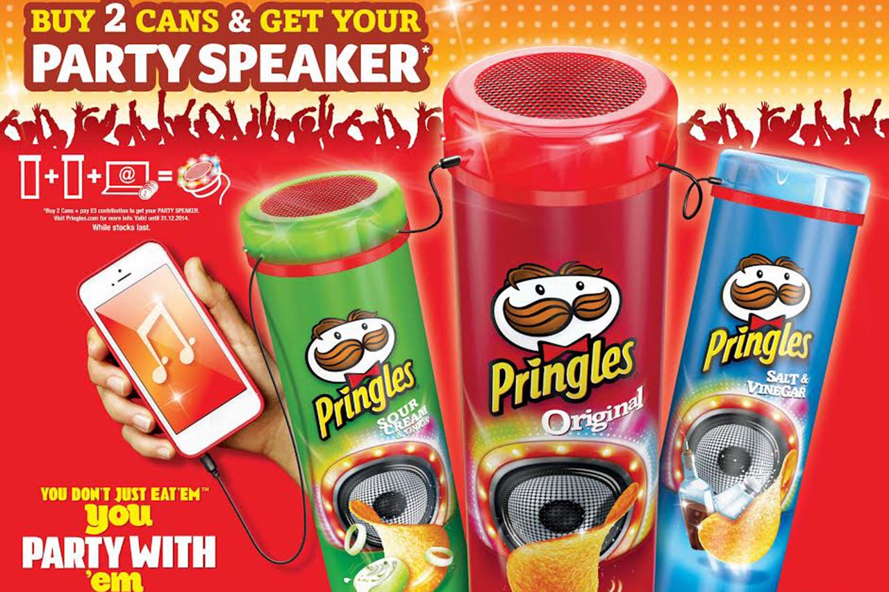Pringles giving away free packet-top speakers that deliver 'crisp