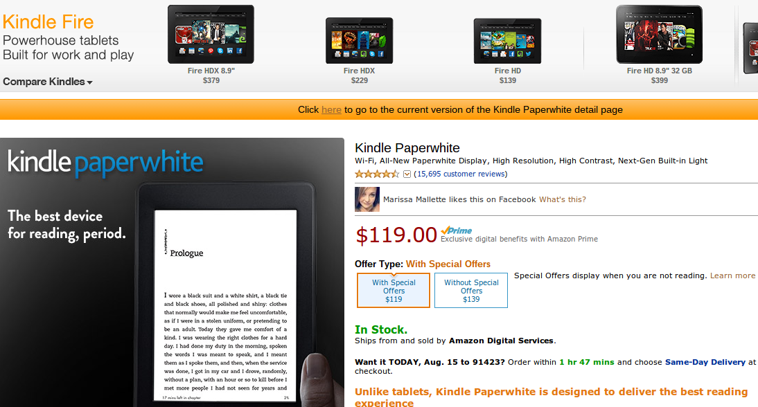 amazon kindle paperwhite quietly updated with double storage image 2