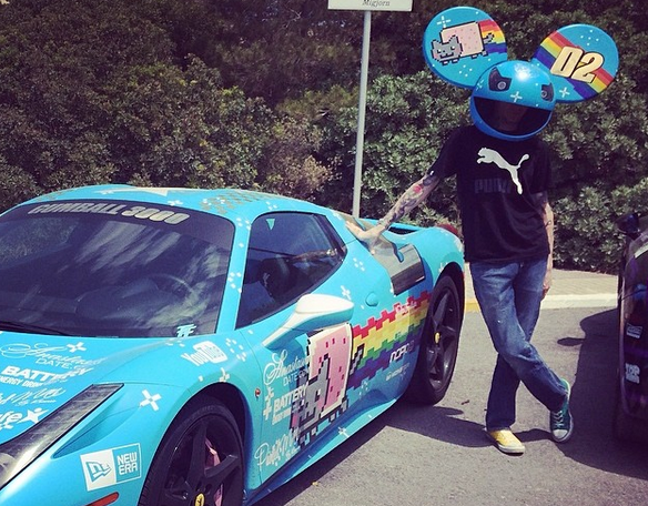 nissan to the rescue car maker gifts nyan cat gtr to deadmau5 after ferrari fall out image 4