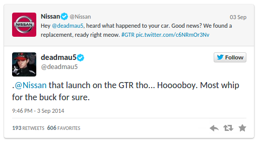 nissan to the rescue car maker gifts nyan cat gtr to deadmau5 after ferrari fall out image 5