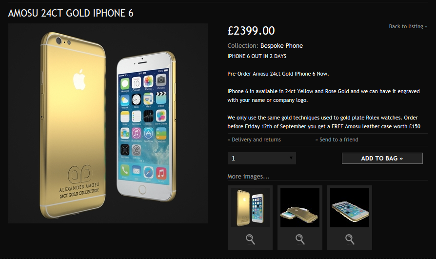 apple s iphone 6 hasn t even been announced but you can already get it in 24 carat gold image 2