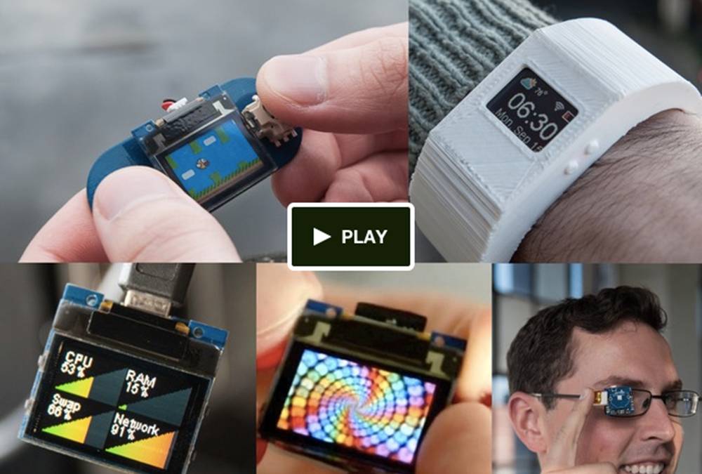 Turn this TinyScreen into anything you want: smartwatch, console, heads ...
