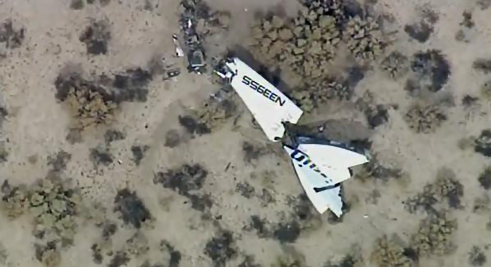 virgin galactic spaceshiptwo crashes in desert during test at least one dead image 2