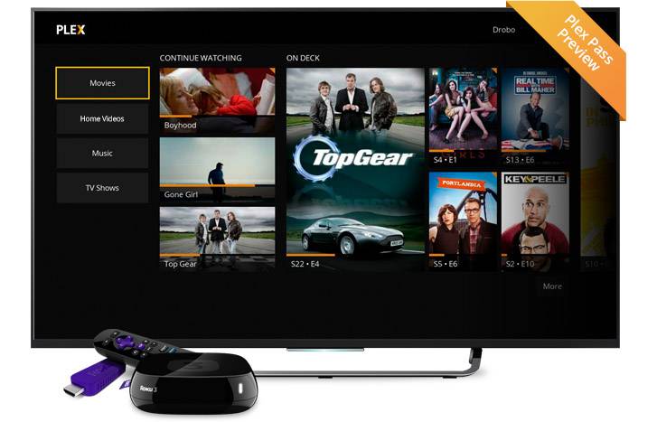 Plex for Roku radically redesigned, takes cues from Xbox One