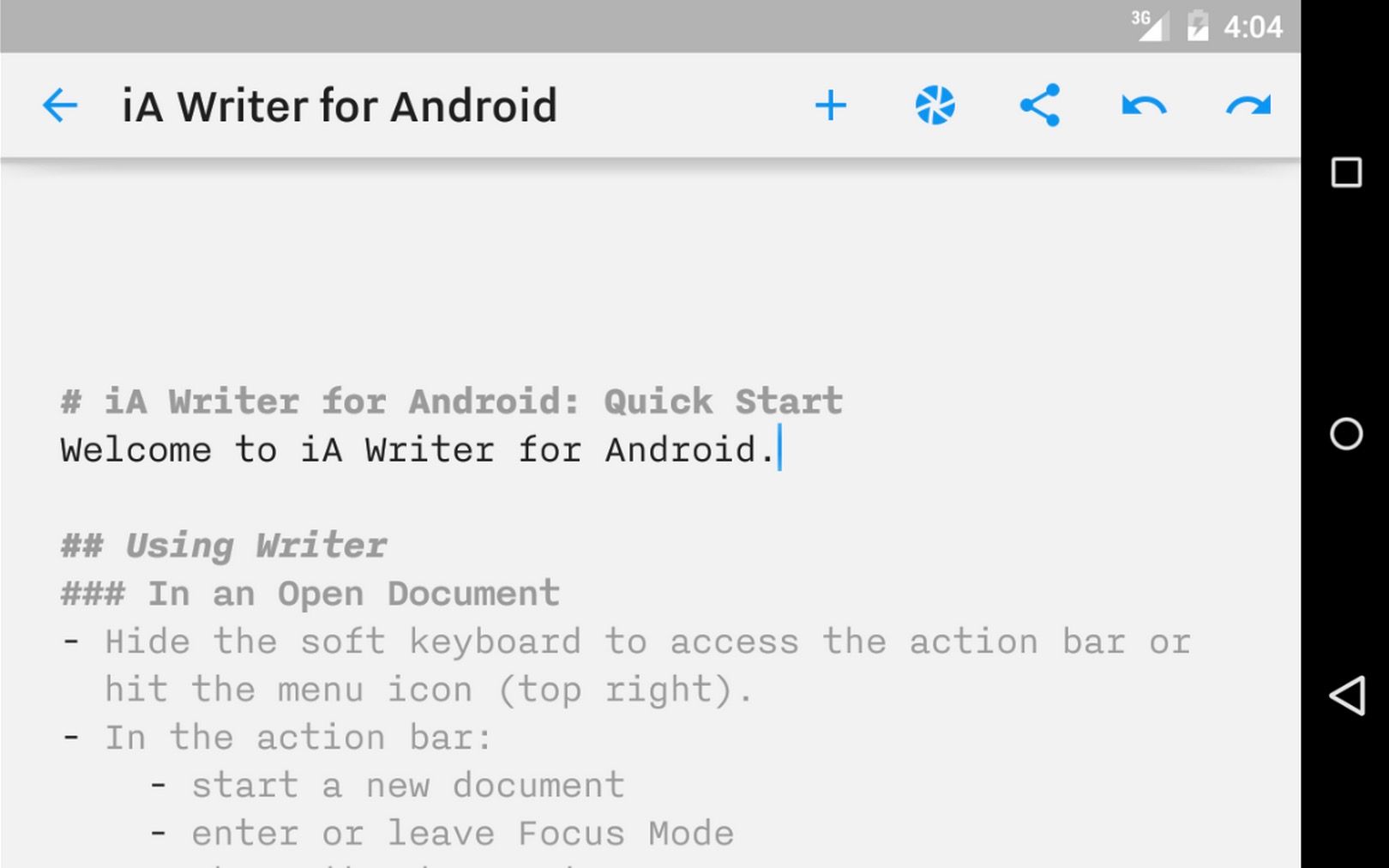 ia writer text editor finally launches for android and it didn t pain the developer too much image 2