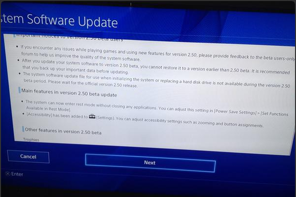 it looks like sony is letting gamers beta test the playstation 4 s next software update image 2