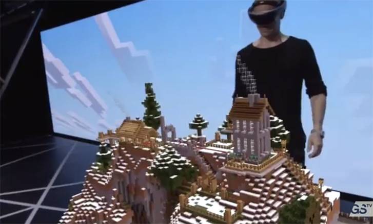 Microsoft HoloLens Minecraft shown off with stunning augmented reality ...