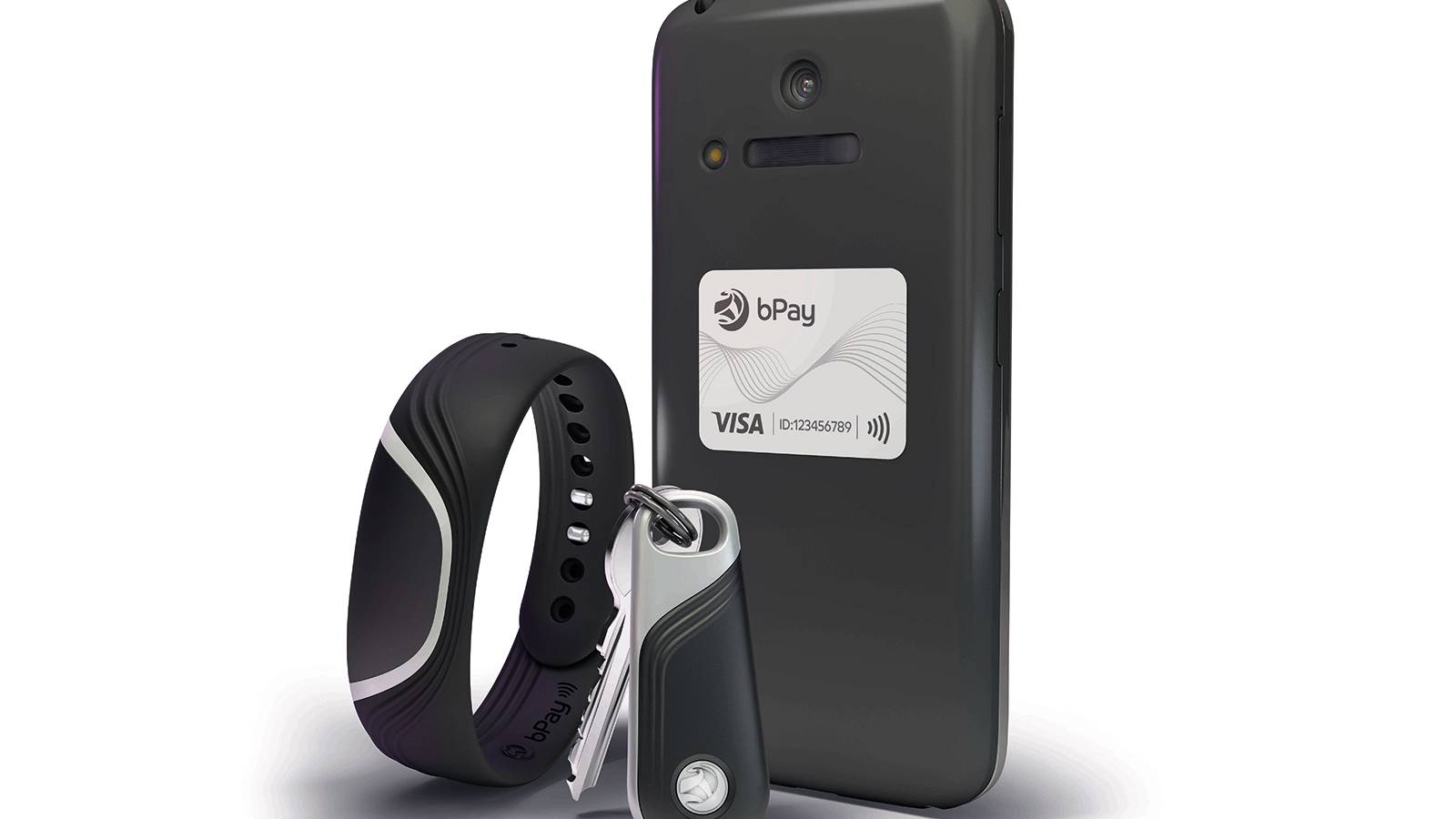Tap to pay from any bank using bPay wristband, fob or sticker