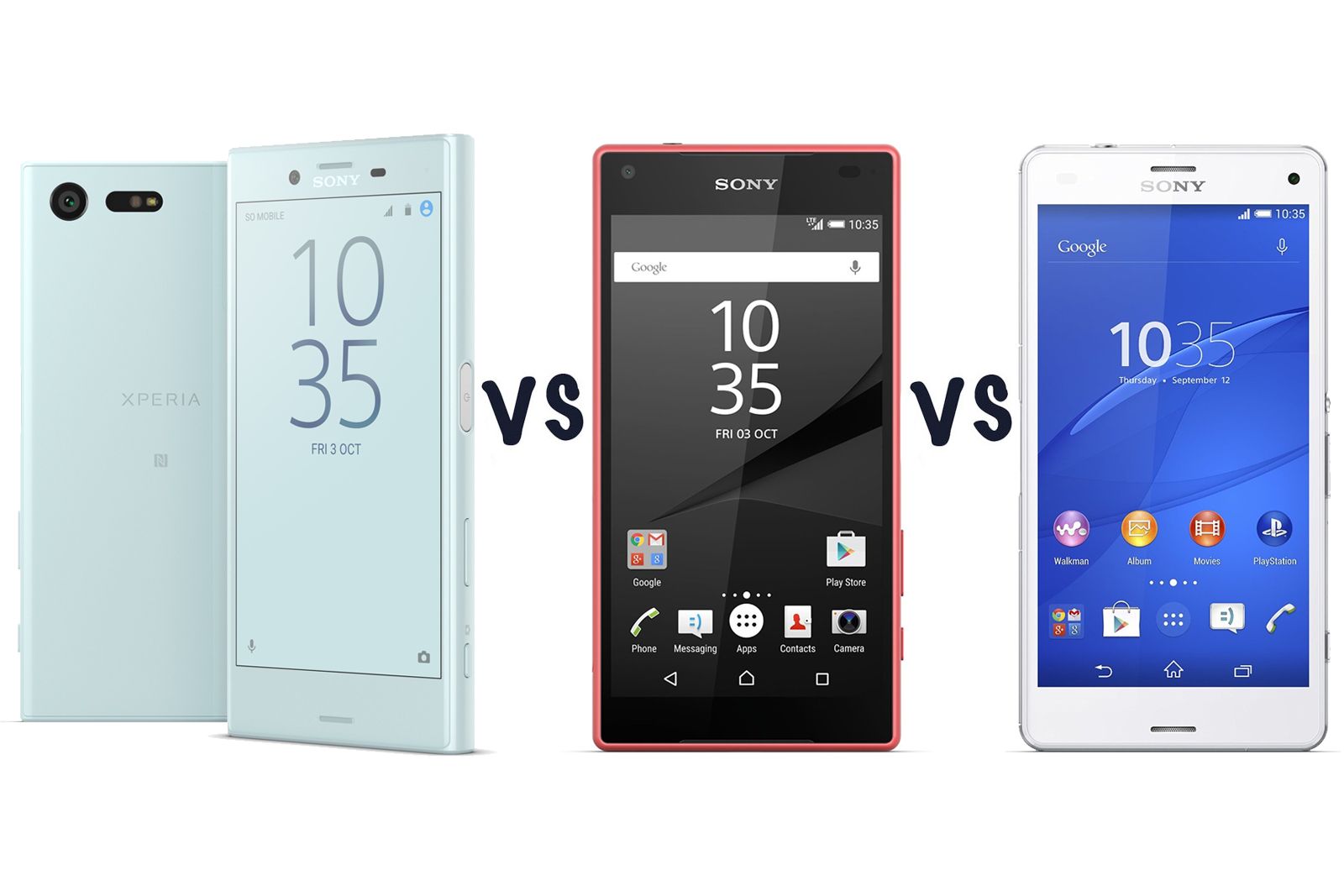 Sony Xperia X Compact vs Z5 Compact vs Z3 Compact: What's the
