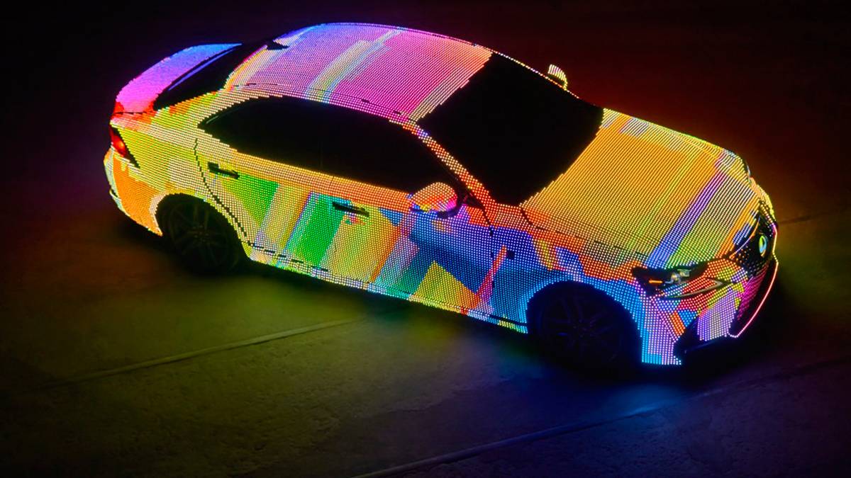 Lexus has turned a car into a giant LED lightshow