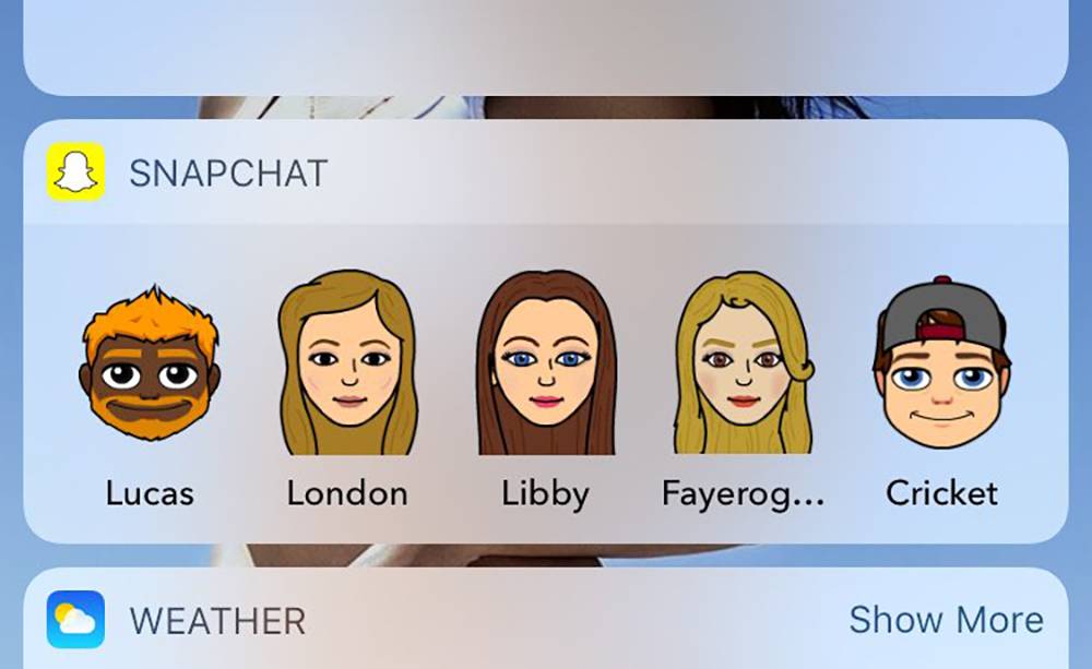 Snapchat Widget: How to add Bitmoji chat shortcuts to your home screen