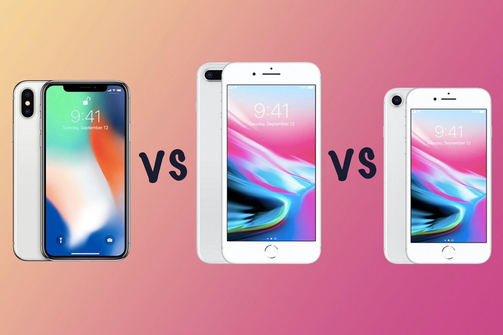 Apple iPhone X vs 8 Plus vs iPhone 8: What's the difference?