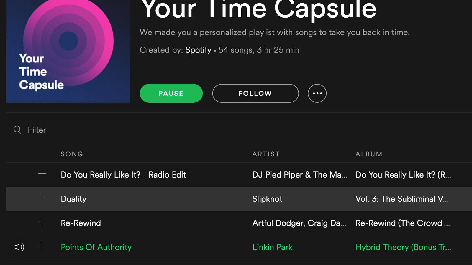 Spotify launches Your Time Capsule playlist of personalised throwback tunes