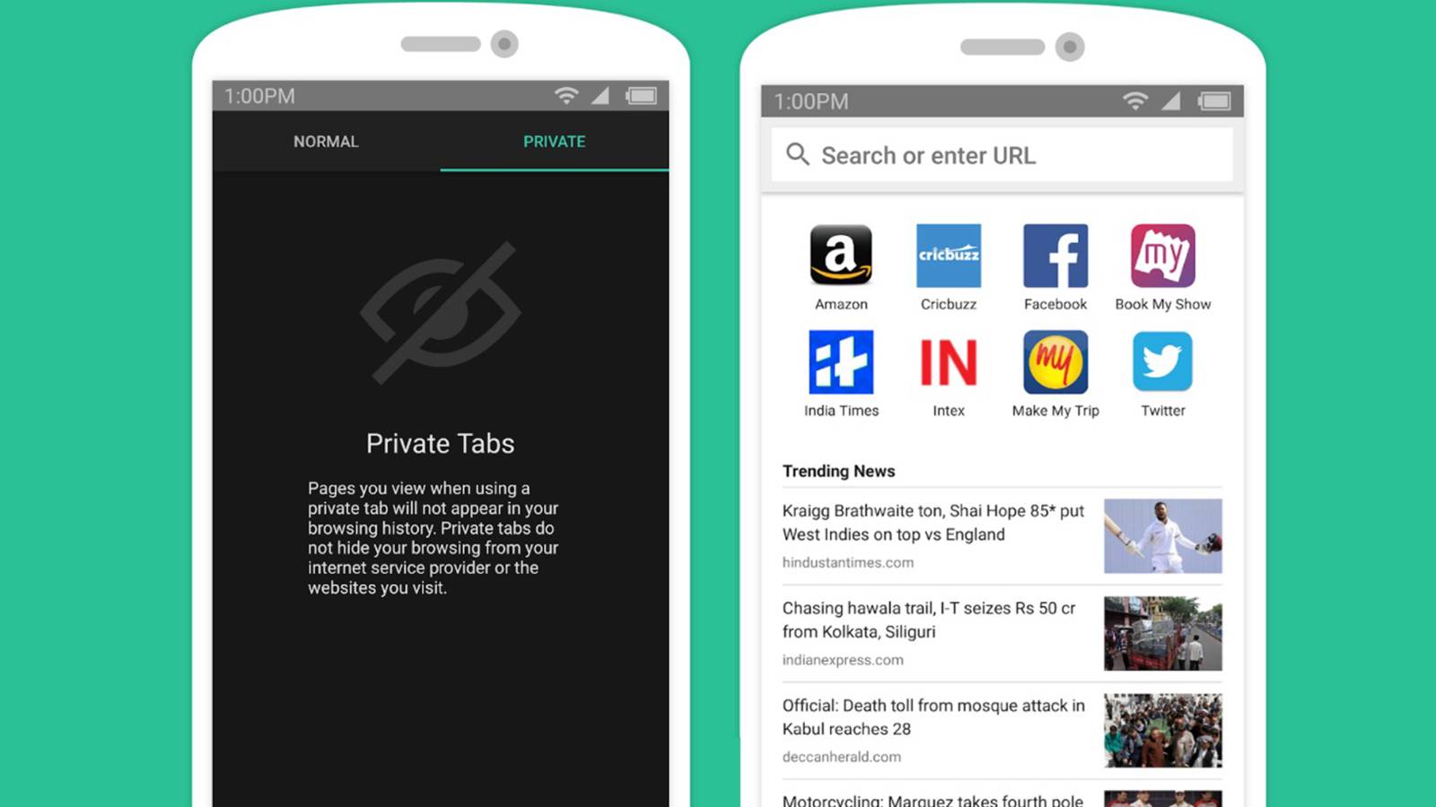 Amazon made a web browser app for Android called... Internet