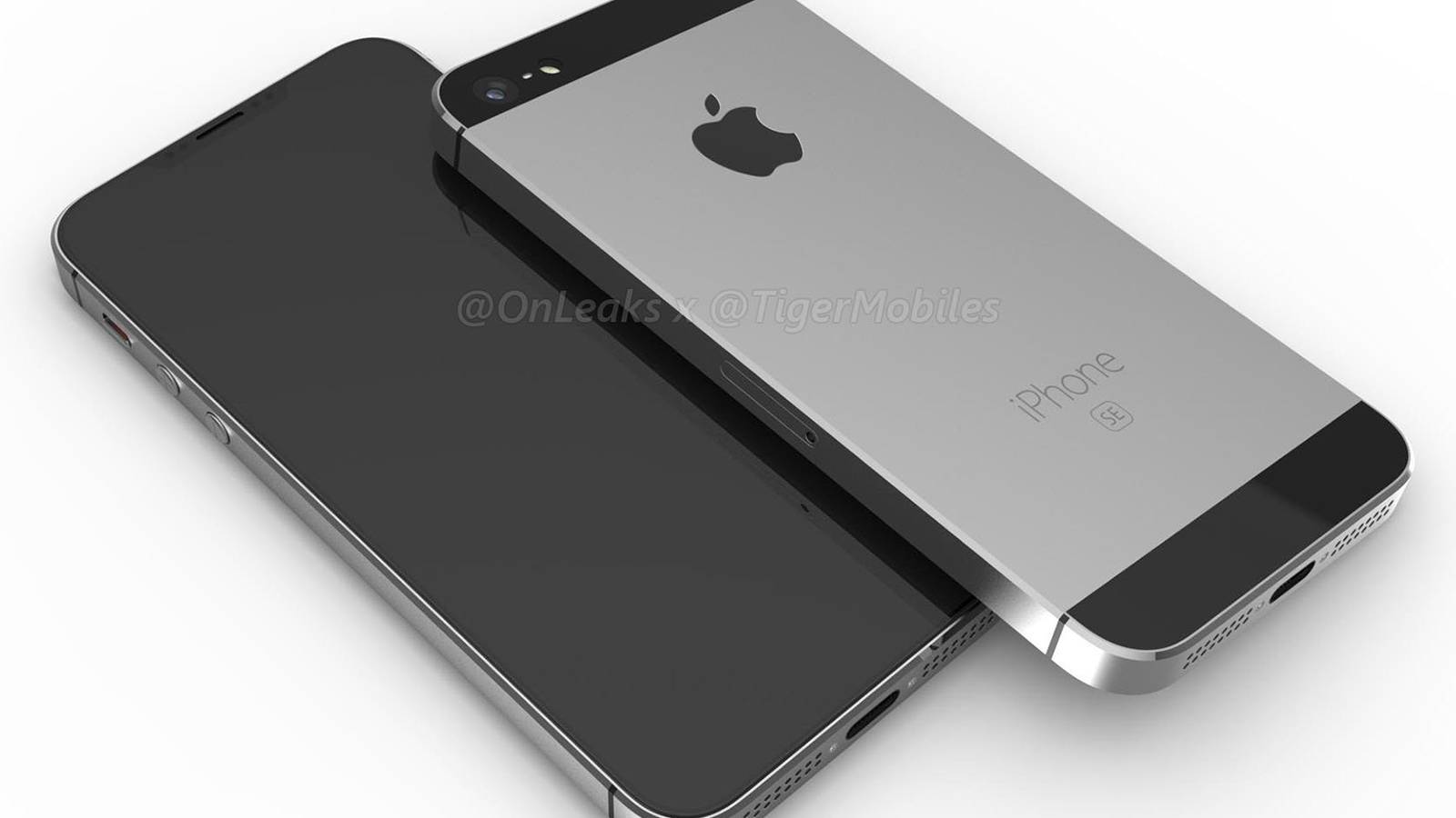 Apple iPhone SE 2 renders surface showing notch and Face ID