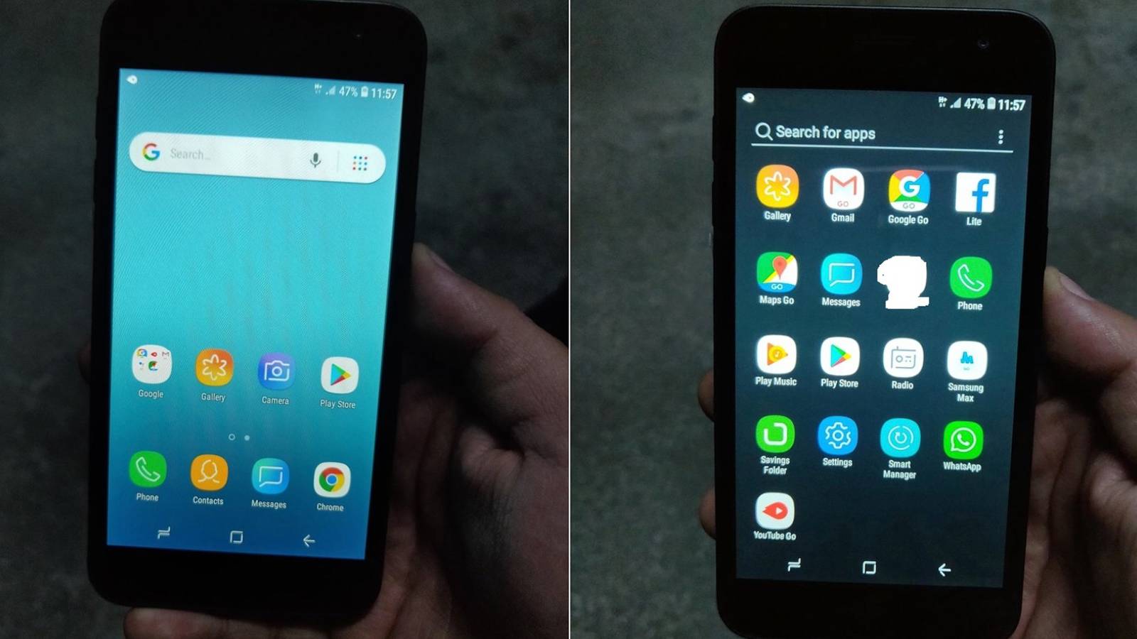 Samsung's first Android Go phone revealed in leaked pics