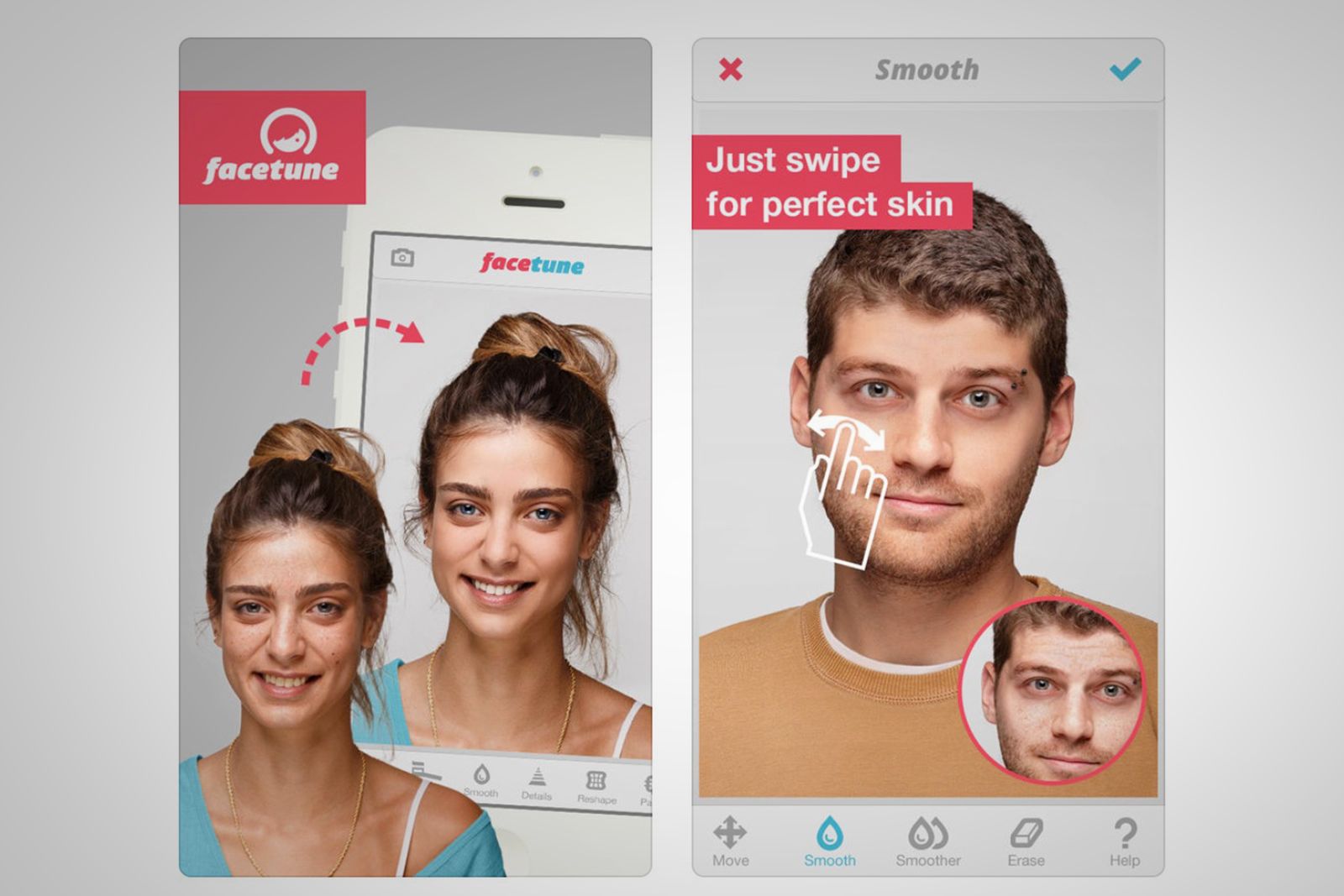 Замена лица на фото программа для айфона