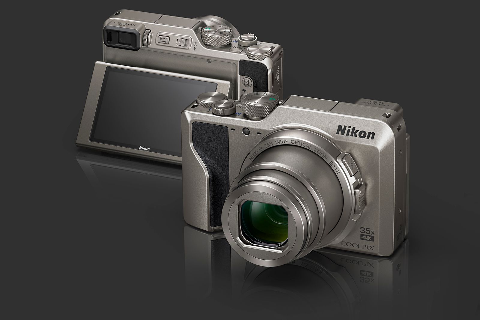 Nikon A1000 and B600 compacts offer up to 60X zoom and 4K
