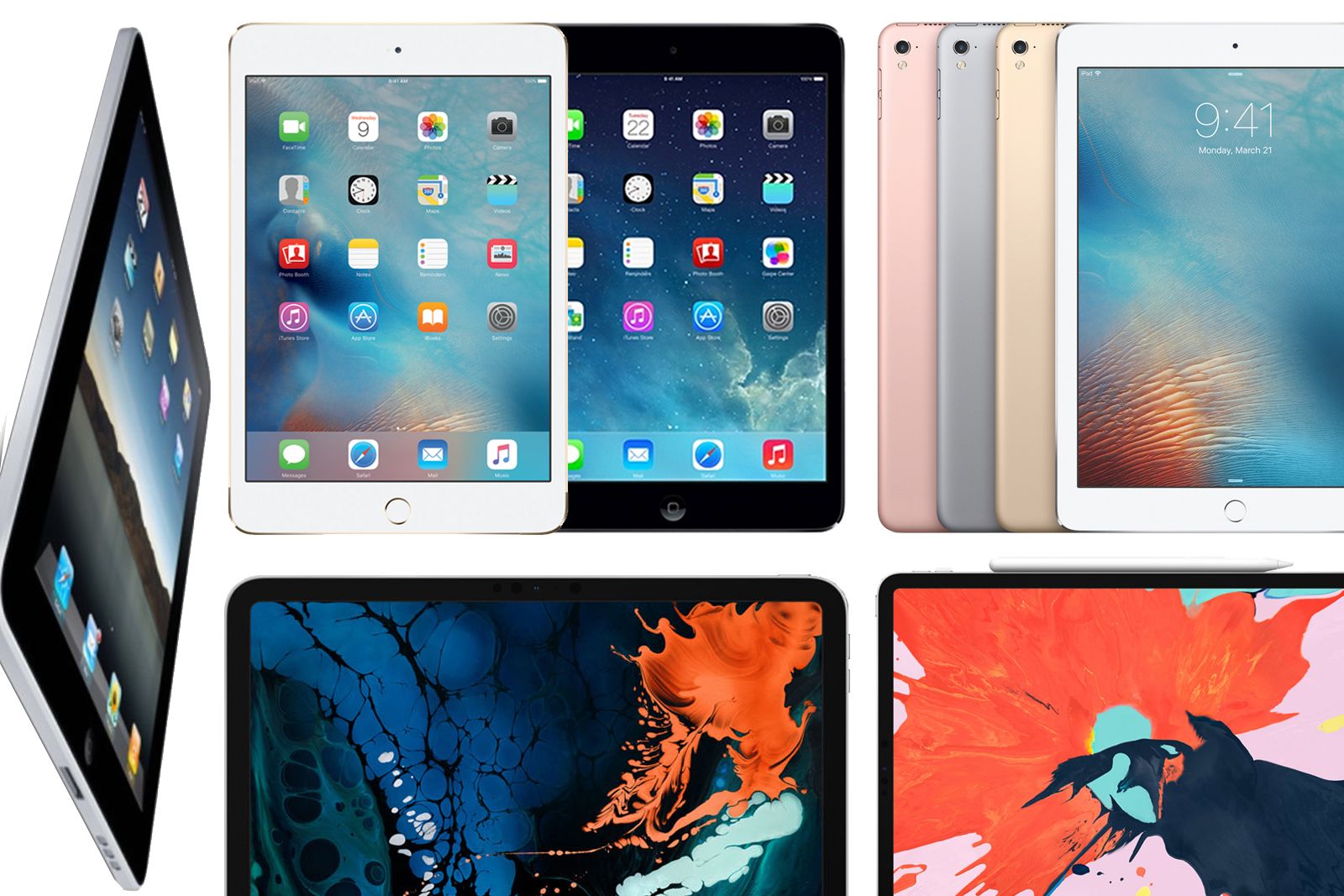 Apple iPhone iPad まとめ The Apple iPad through time: Over a decade of iPad revisited