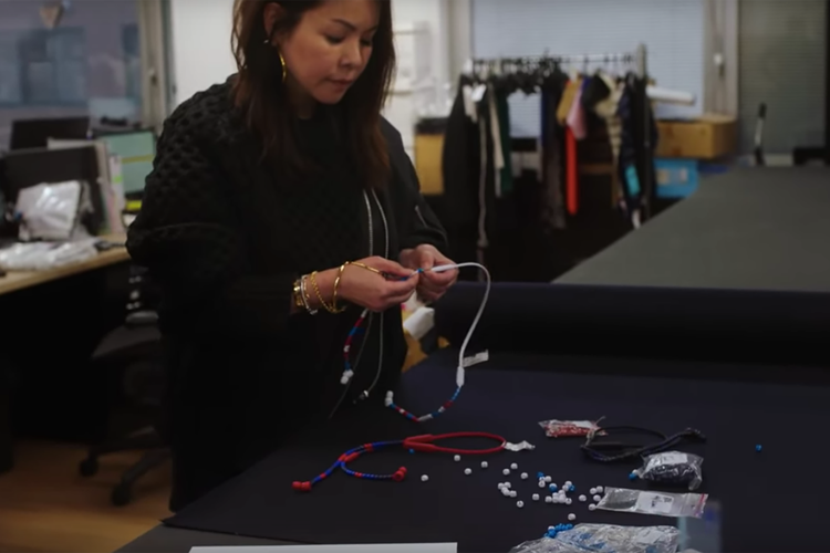 New Beats X earbuds were redesigned by Sacai with beads