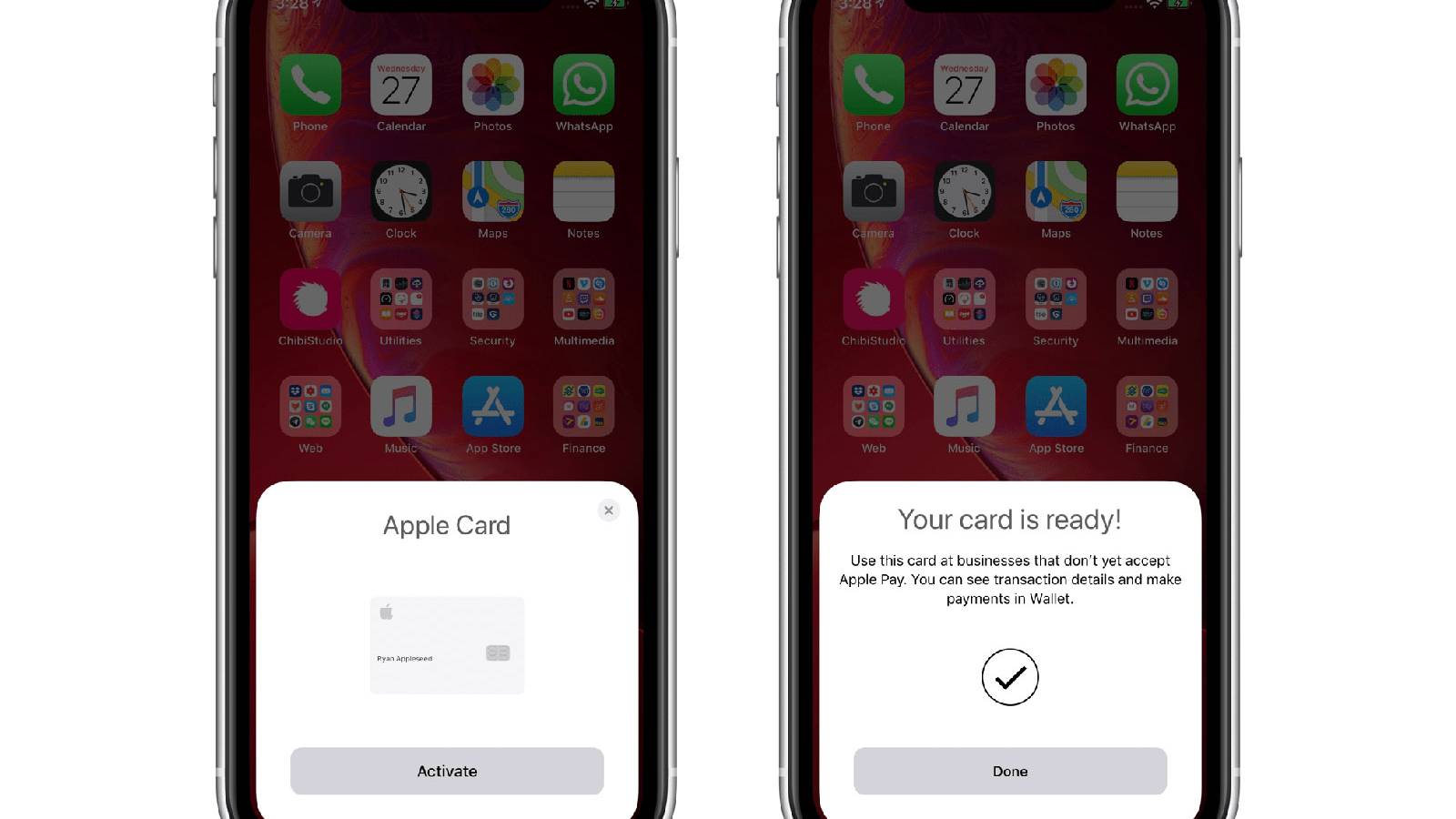 Apple Card will automatically be recognised by your iPhone