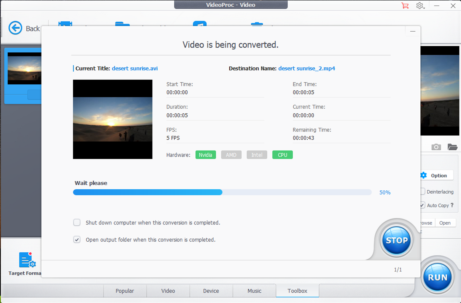 How to stabilise shaky videos with VideoProc image 5