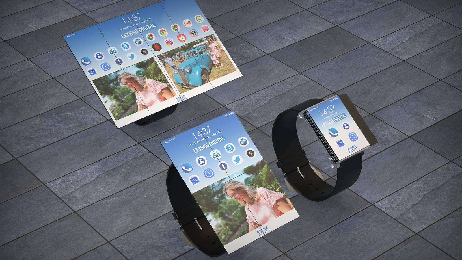 When foldable tech goes mad: IBM patents crazy folding watch