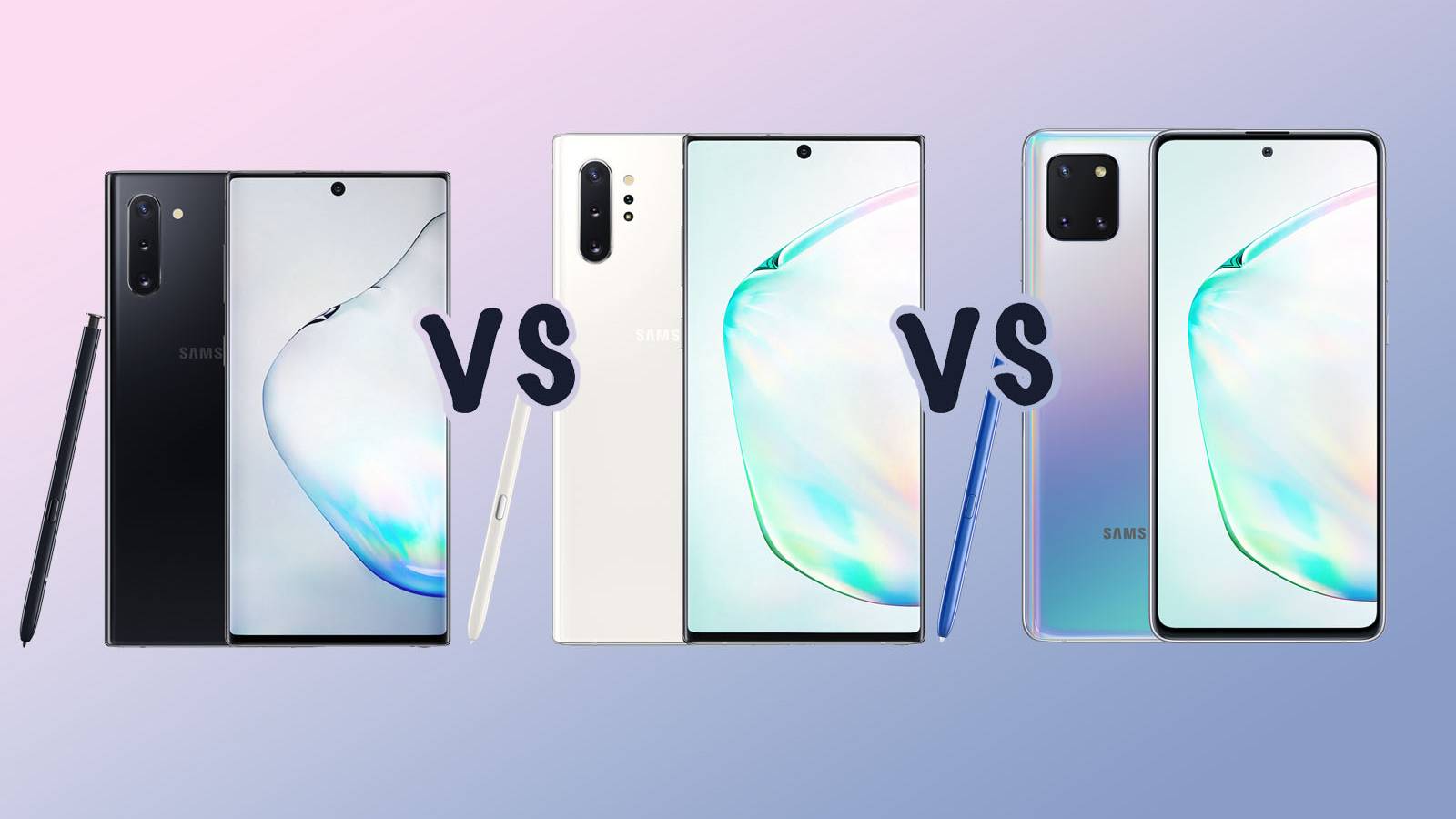 Samsung Galaxy Note 10 vs Note 10+ vs Note 10 Lite