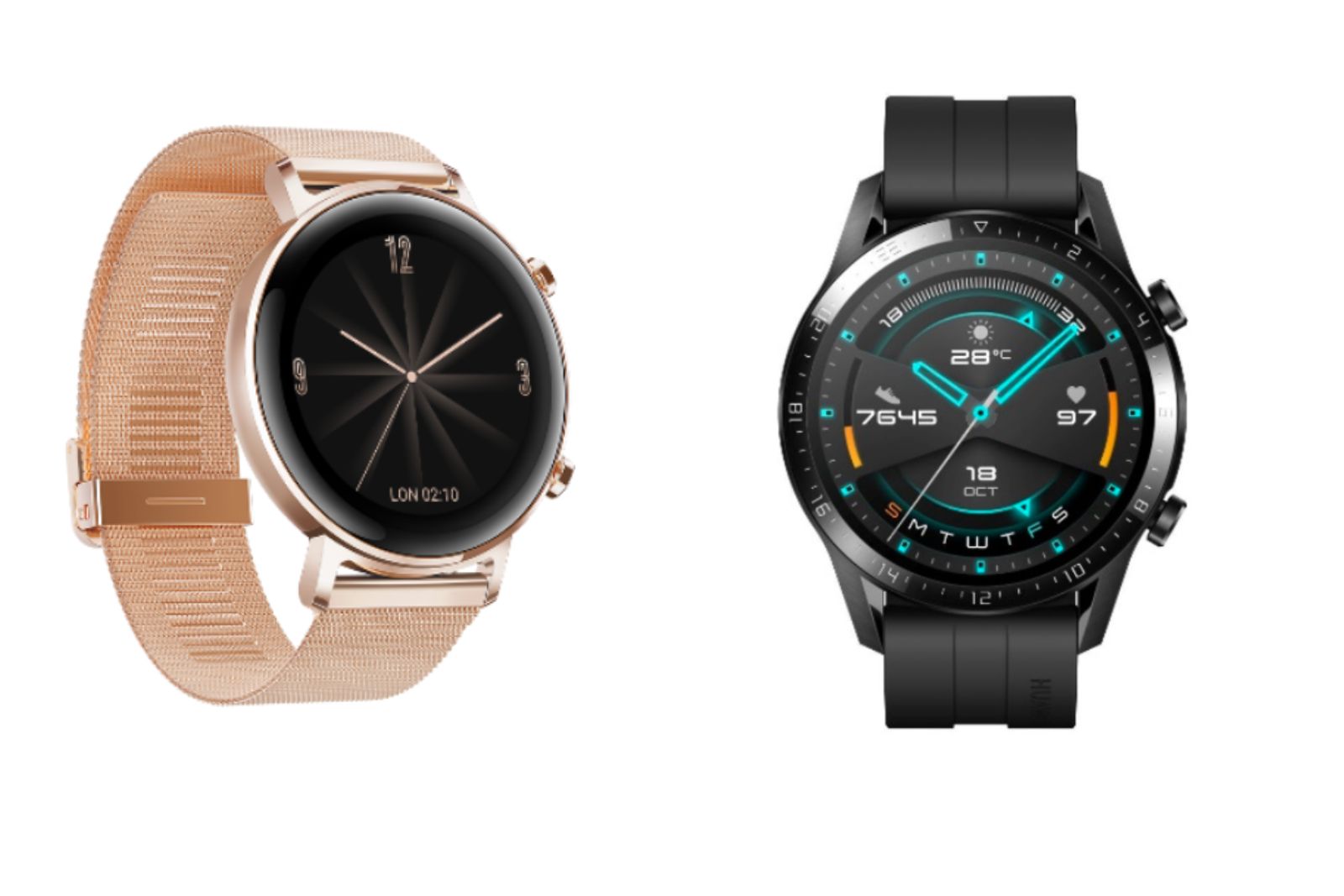 Huawei Watch GT 2 comes in stylish and sporty versions