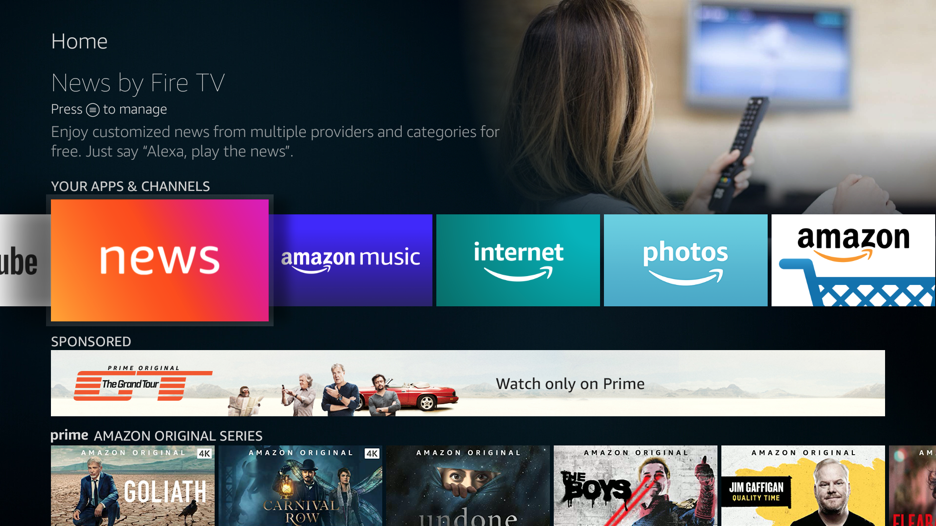 What is Amazon News, which channels are included, and how does it work?