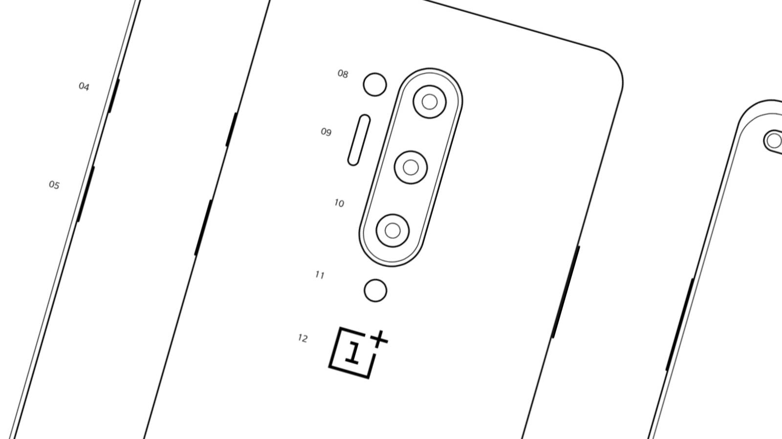 Leaked OnePlus 8 sketches appear to confirm quad camera and hole punch ...