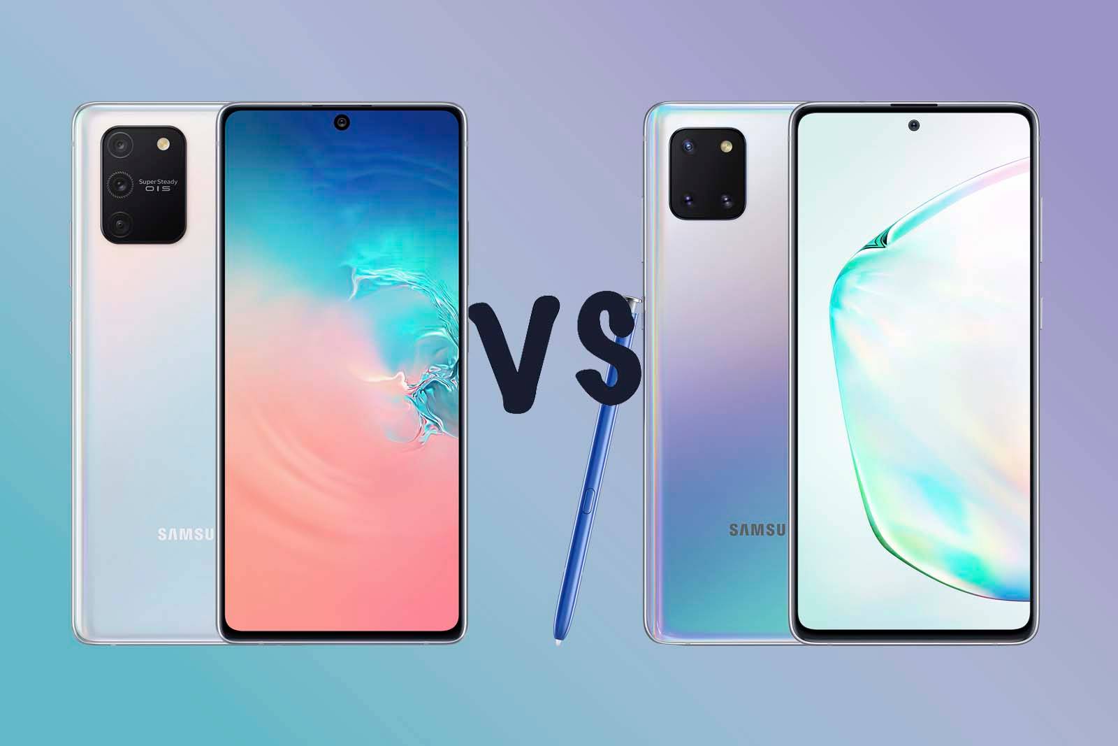 Samsung Galaxy S10 Lite vs Galaxy Note 10 Lite