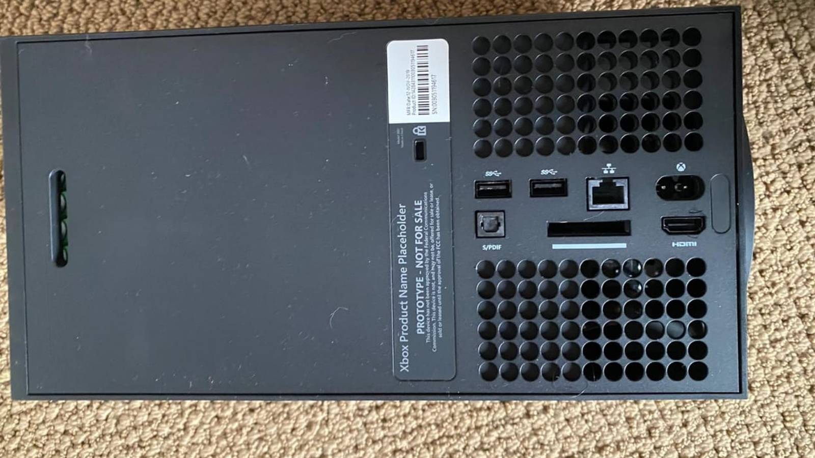 Series X Rear View The Xbox Series X has had its rear ports leaked on Twitter