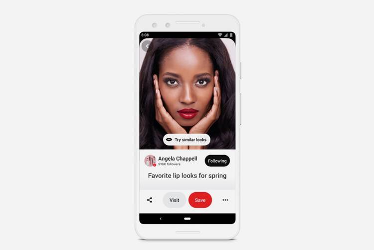 How to try on lipstick shades with Pinterest's AR makeup tool
